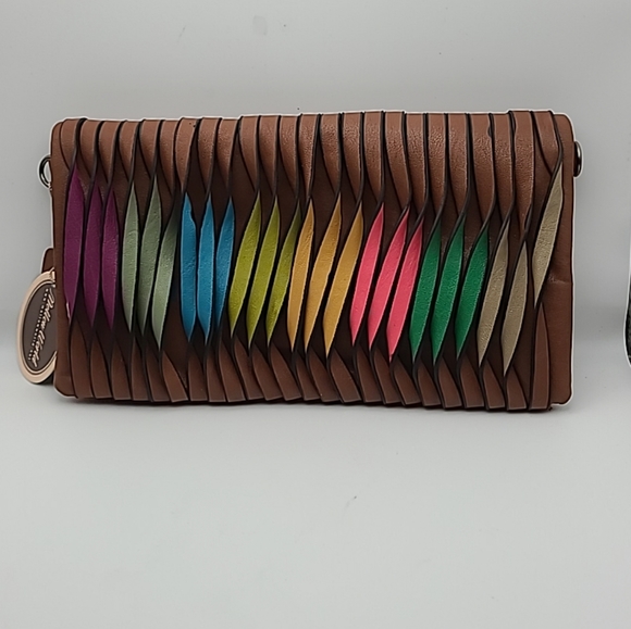 Mellow World Rainbow Camel Clutch Purse - Picture 3 of 15